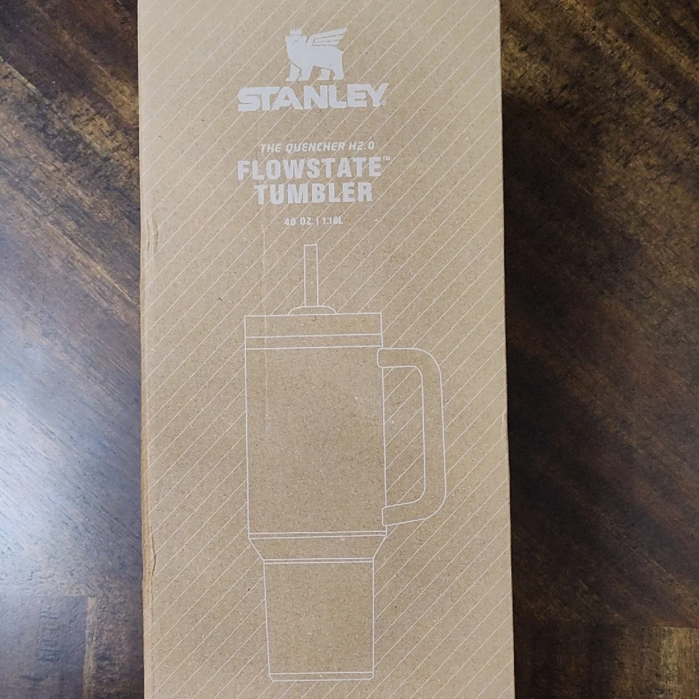 Stanley Marble White, Gray & Blue Quencher H2.0 Tumbler with Handle & Straw - Picture 4 of 6